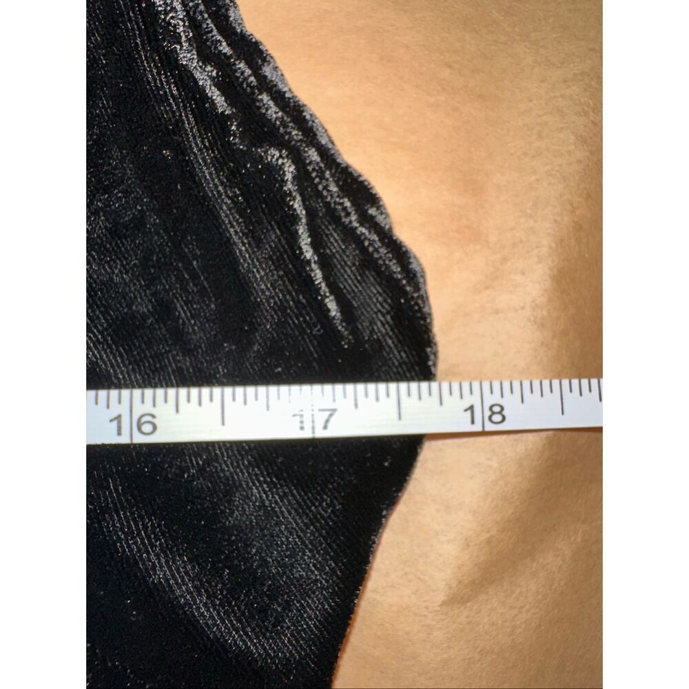 FARM Rio Size L Richelieu Velvet Slip Dress Black Embellished Midi Open Back - Picture 11 of 13